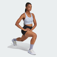 Women's Own the Run Pocket Medium Support Print Bra