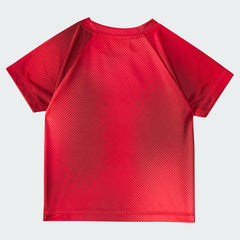 Kids' Two Piece Short Sleeve Raglan Printed Tee and Shorts Set