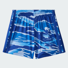 Kids' Two Piece Short Sleeve Cotton Heather Tee and Elastic Waistband Printed Shorts Set
