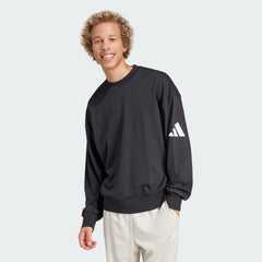 Men's Essentials Loose Fit 3 Bar Logo Sweatshirt
