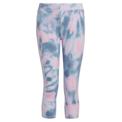 Kids' Allover Print Cotton 3-Stripes 7/8 Tights