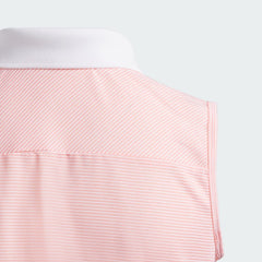 Kids' Ottoman Striped Sleeveless Polo Shirt