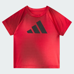 Kids' Two Piece Short Sleeve Raglan Printed Tee and Shorts Set