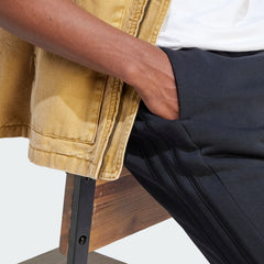 Men's Essentials Fleece 3-Stripes Tapered Cuff Pants