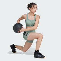 Women's Optime 3 Stripes 1 4 Short Leggings