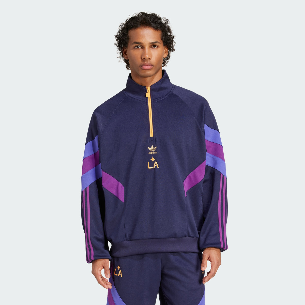 Men's LA Galaxy Originals Half Zip Crew Sweatshirt