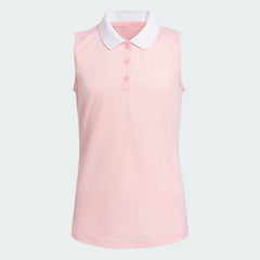 Kids' Ottoman Striped Sleeveless Polo Shirt