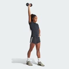 Women's Pacer Training 3-Stripes Woven High-Rise Shorts