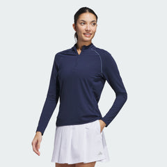 Women's Ultimate365 Solid Quarter-Zip Mock Polo Shirt