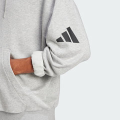 Men's Essentials Loose-Fit 3 Bar Logo French Terry Hoodie