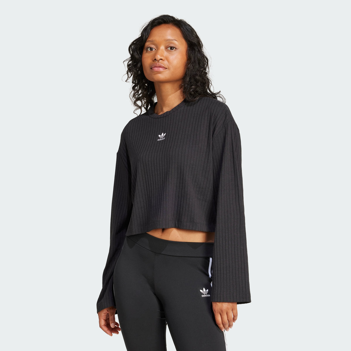Women's Essentials Wide Rib Long Sleeve Tee