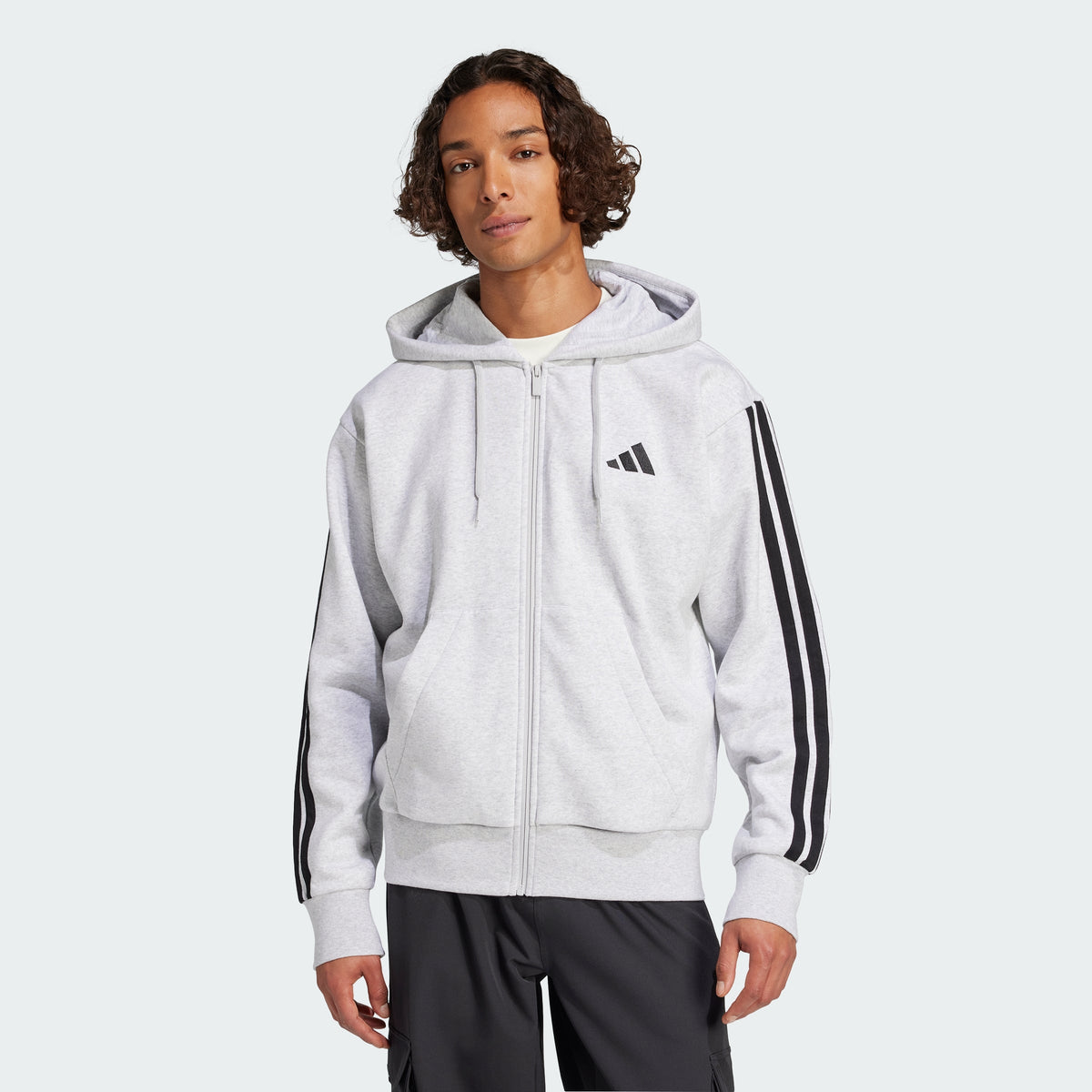 Men's 3 Stripes Fleece Hoodie