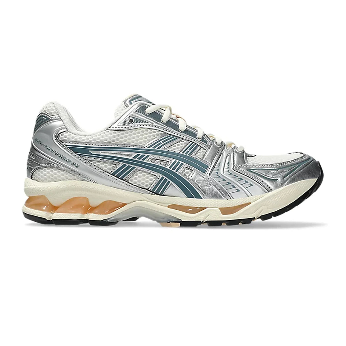 Gel-Kayano 14 'Birch Pure Silver Teal Gold' (2025)