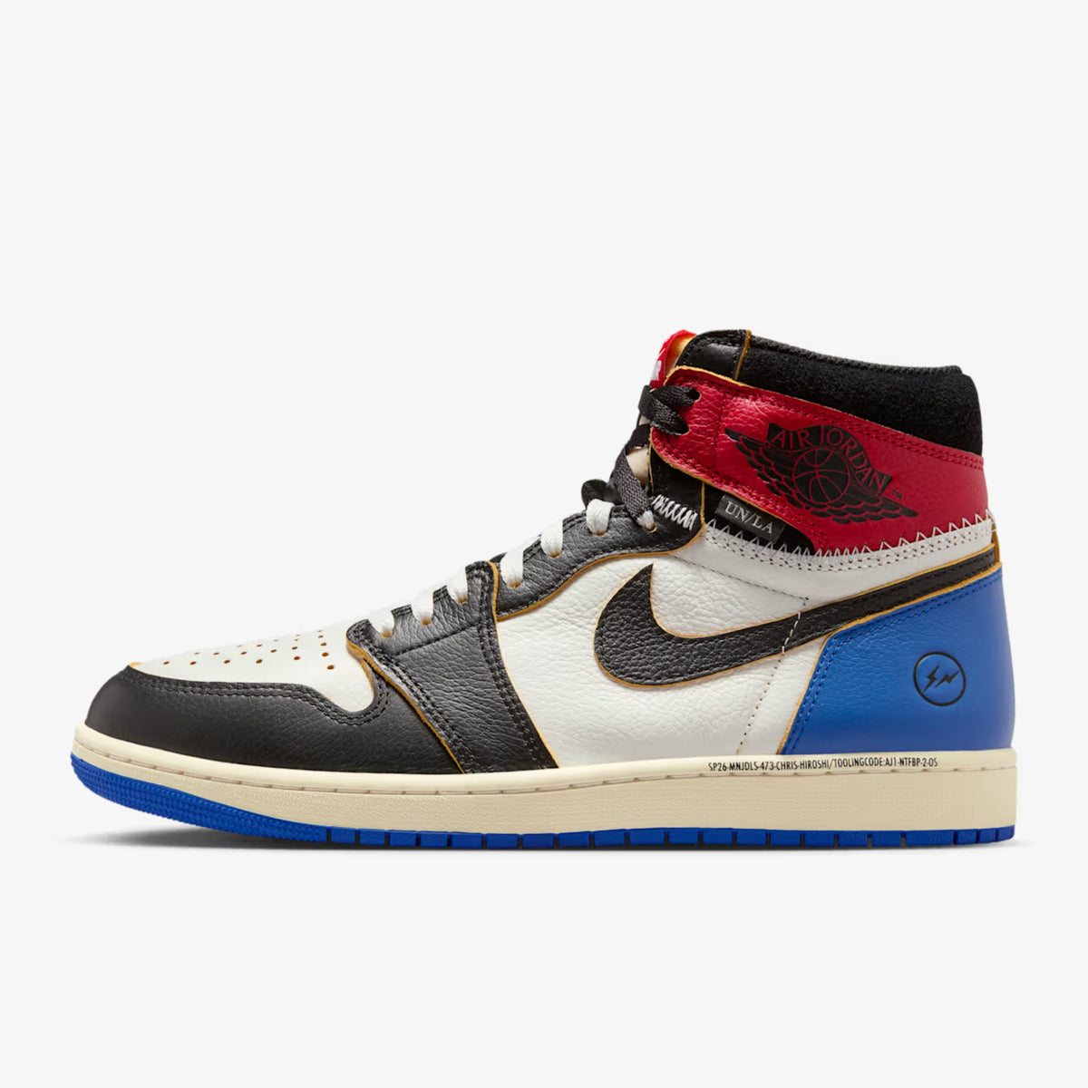 1 Retro High OG x Fragment Design x Union LA 'Varsity Red / Sport Royal' (2026)