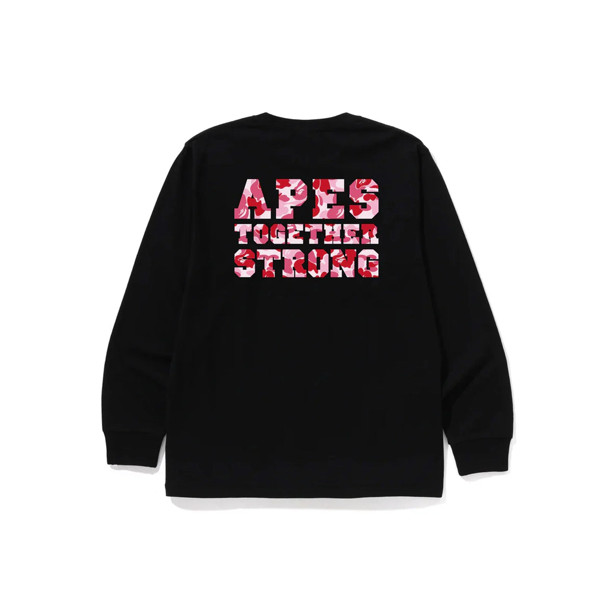 BAPE ABC Camo College ATS LS Tee 'Black/ Pink' (2026)