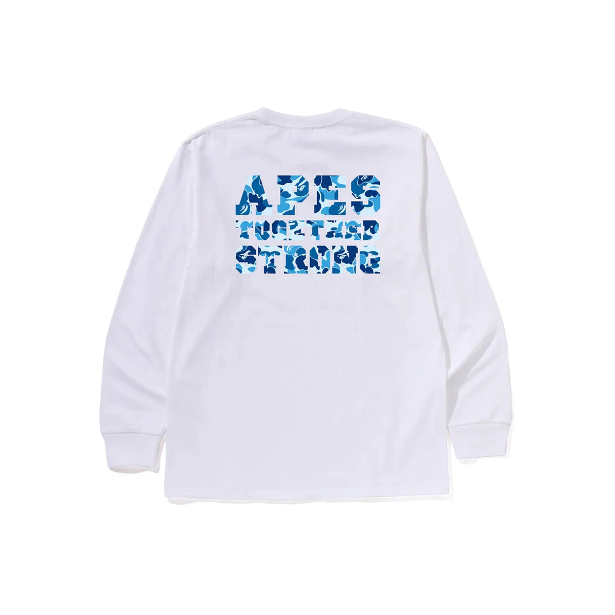 BAPE ABC Camo College ATS LS Tee 'White/ Blue' (2026)