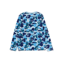 BAPE ABC Camo College LS Tee 'Blue'