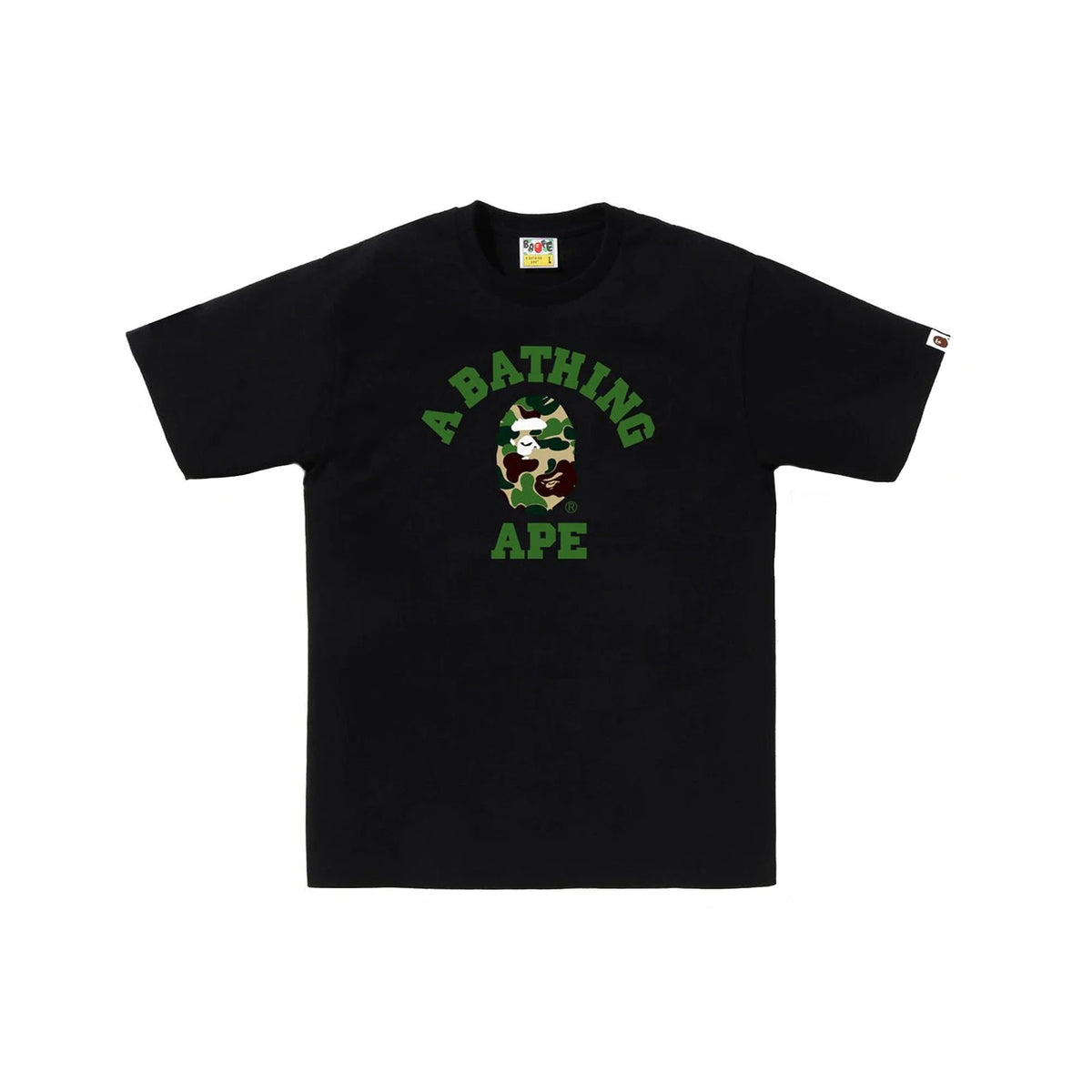 BAPE ABC Camo College Tee 'Black/ Green' (2025)