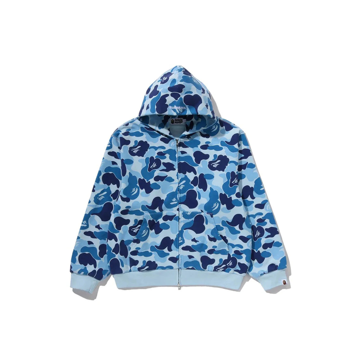 BAPE ABC Camo Heavy Wash Cropped Fit Zip Hoodie 'Blue' (2026)