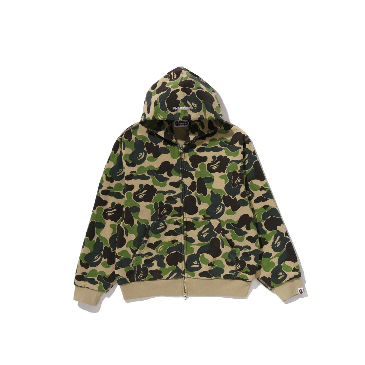 BAPE ABC Camo Heavy Wash Cropped Fit Zip Hoodie 'Green' (2026)
