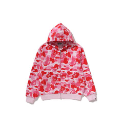 BAPE ABC Camo Heavy Wash Cropped Fit Zip Hoodie 'Pink' (2026)