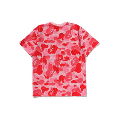 BAPE ABC Camo Pile Jacquard One Point Tee 'Pink'