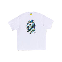 BAPE ABC Camo Illusion Ape Head Relaxed Fit Tee 'White'