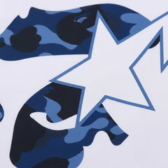 BAPE Color Camo Ape Face STA Tee 'White/ Navy' (2025)