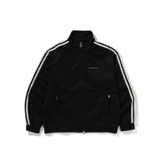 BAPE Line Camo Jacquard Bathing Ape Logo Relaxed Fit Track Jacket 'Black'
