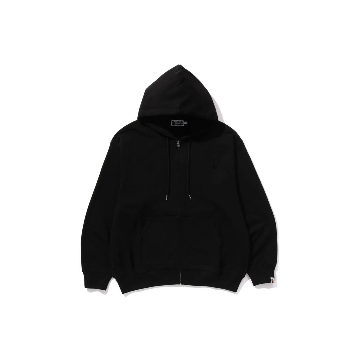 BAPE Metal One Point Zip Up Hoodie 'Black'