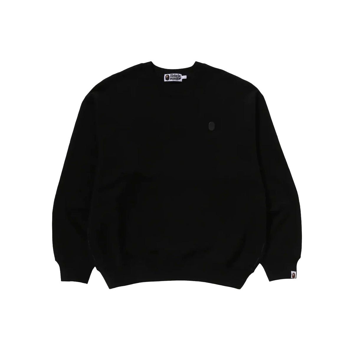 BAPE One Point Relaxed Fit Crewneck Sweatshirt 'Black'