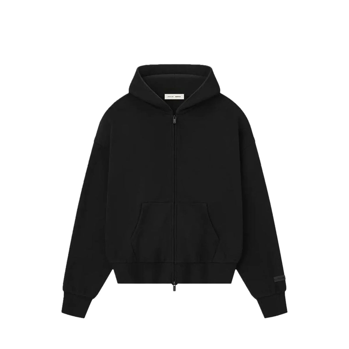 Classic Fleece Zip-Up Hoodie 'Jet Black' (2025)