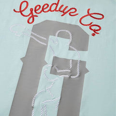 Geedup Boxer T-Shirt 'Light Blue/ Red' (2025)