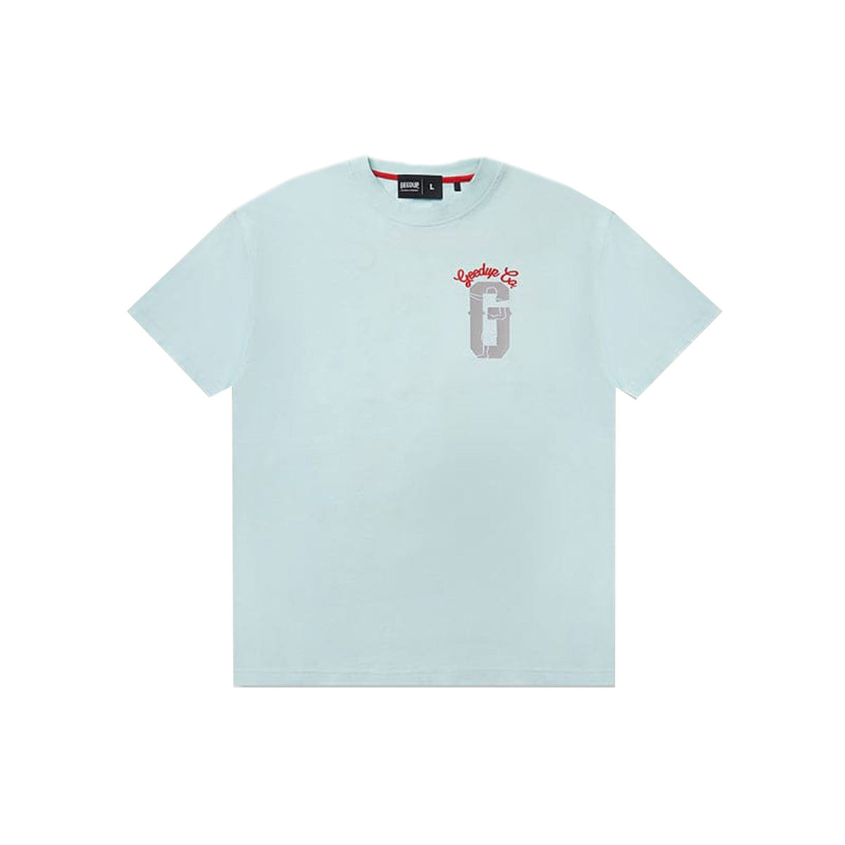 Geedup Boxer T-Shirt 'Light Blue/ Red' (2025)