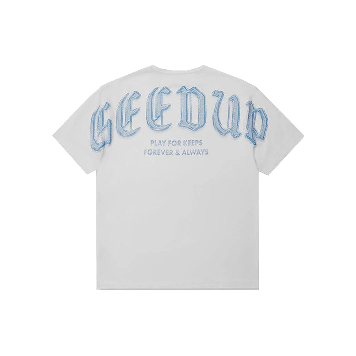 Geedup Chrome T-Shirt 'White/ Cool Blue' (2025)