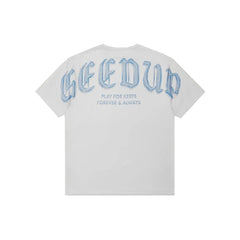 Geedup Chrome T-Shirt 'White/ Cool Blue' (2025)