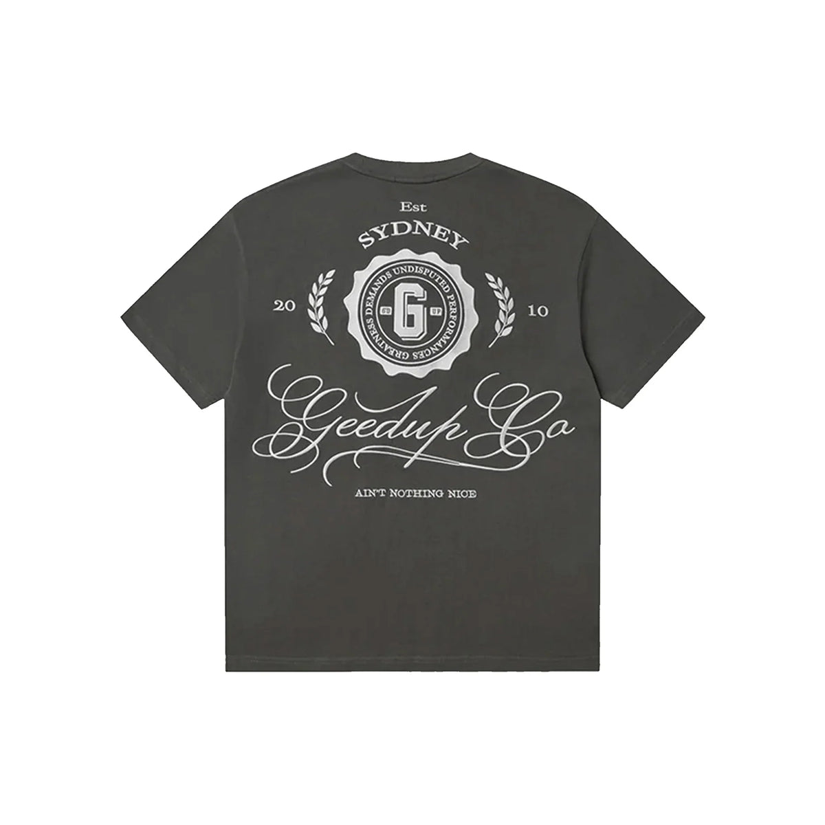 Geedup Co. Cursive T-Shirt 'Soft Black' (2025)