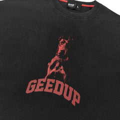 Geedup Dobermann T-shirt 'Washed Black/ Red' (2025)