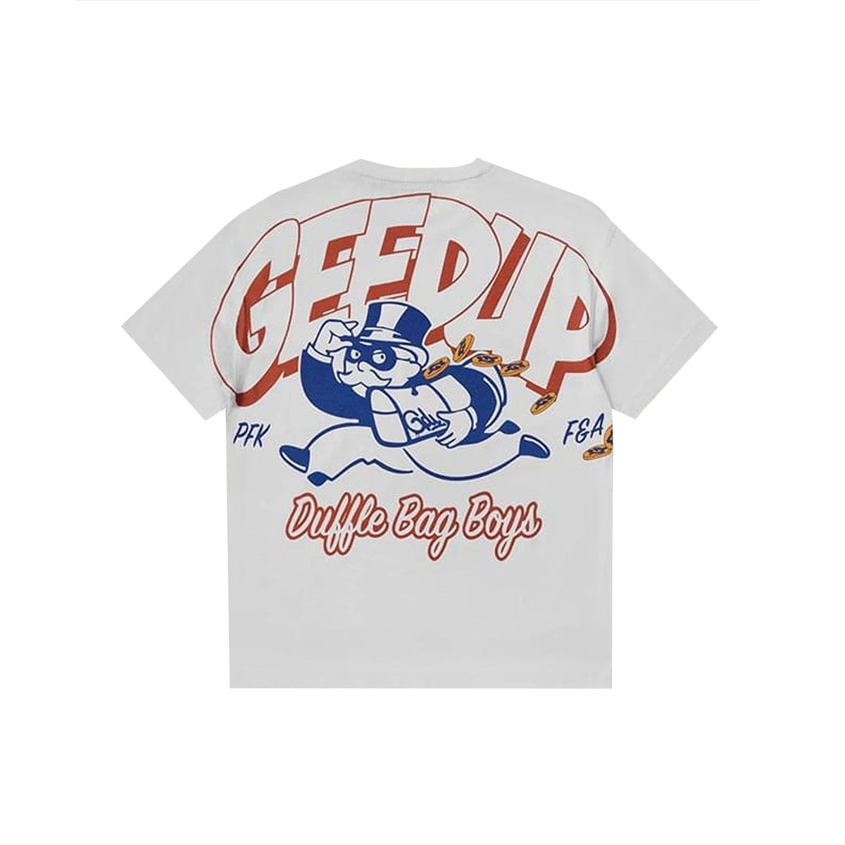 Geedup Duffle Bag Boys T-Shirt 'White/ Red/ Blue' (2025)