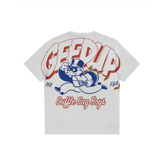 Geedup Duffle Bag Boys T-Shirt 'White/ Red/ Blue' (2025)