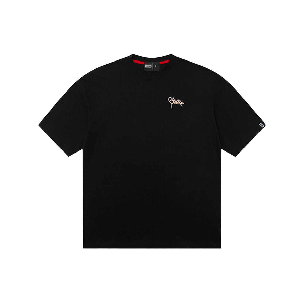 Geedup Handstyle EMB T-Shirt 'Black/ Pink' (2024)