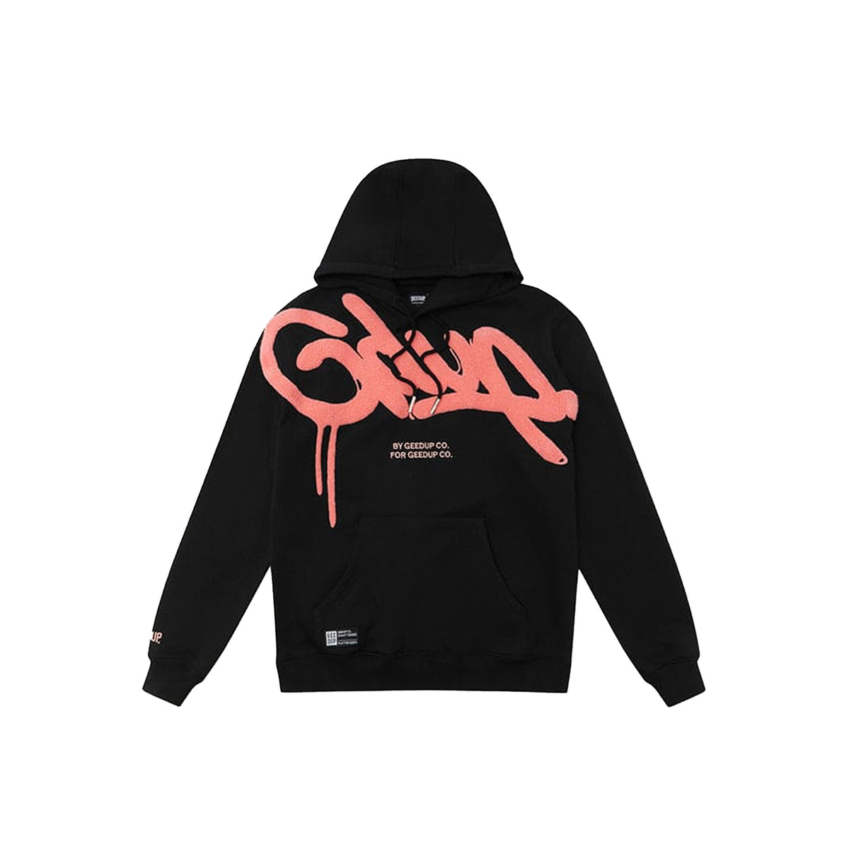 Geedup Handstyle Hoodie 'Black/ Peach' (2024)