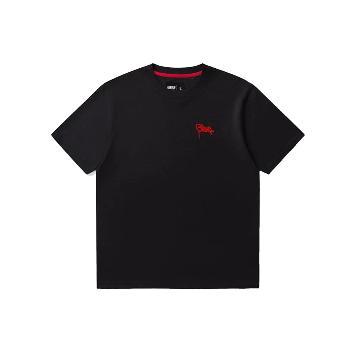 Geedup Micro Handstyle T-Shirt 'Black/ Red' (2025)