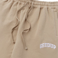Geedup Micro Team Logo Trackpants 'Tan' (2024)