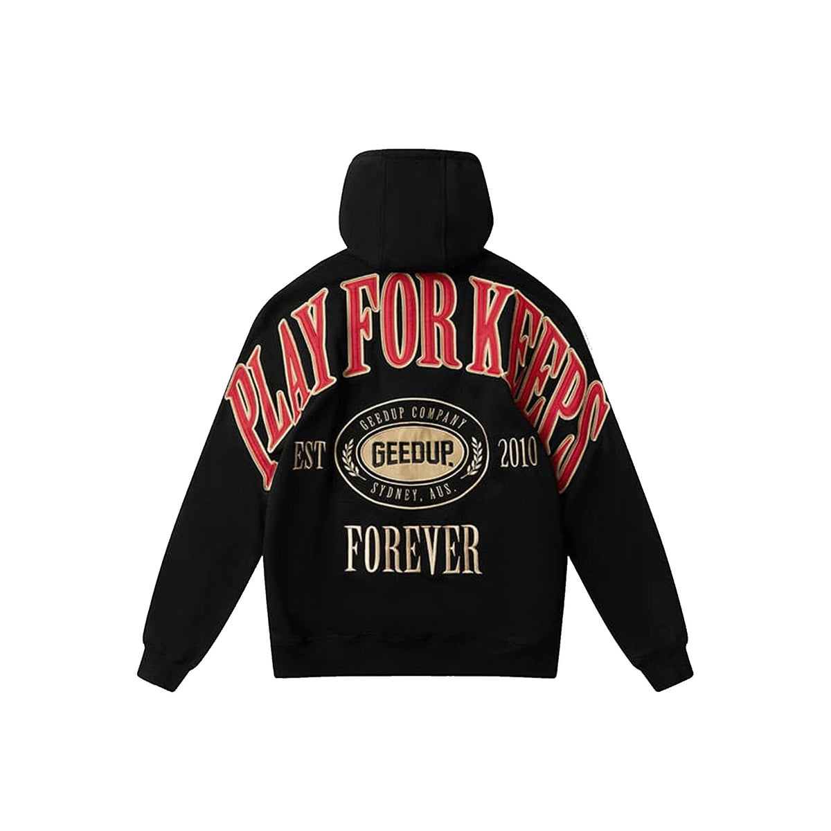 Geedup PFK Company Hoodie 'Black/ Red/ Cream' (2025)