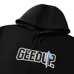 Geedup x Trapstar PFK x Irongate Hoodie 'Black/ Cool Blue' (2025)