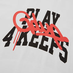 Geedup Play 4 Keeps T-Shirt 'White/ Red' (2025)