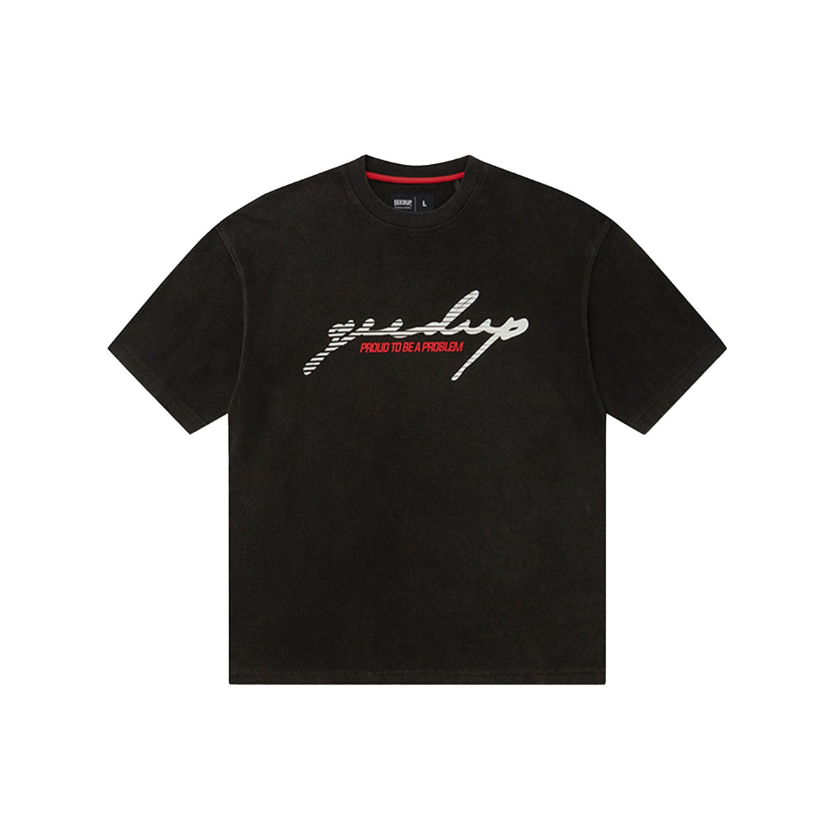 Geedup Proud To Be A Problem Nascar T-Shirt 'Black/ Red' (2024)