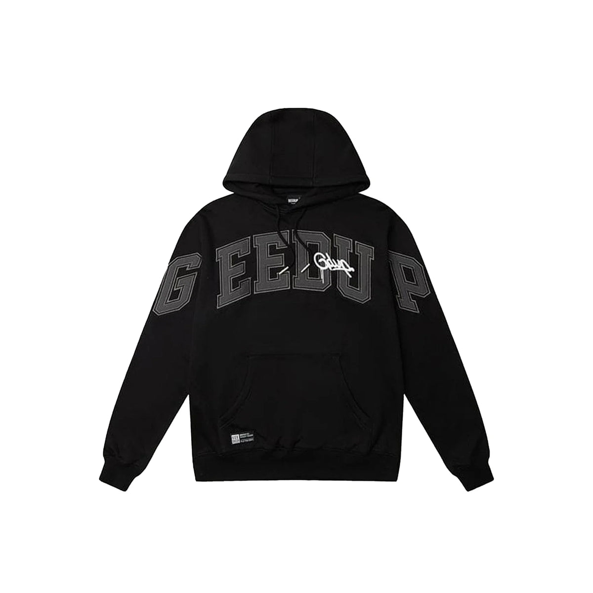 Geedup Team Logo/Handstyle Hoodie 'Black/ Grey/ White' (2025)