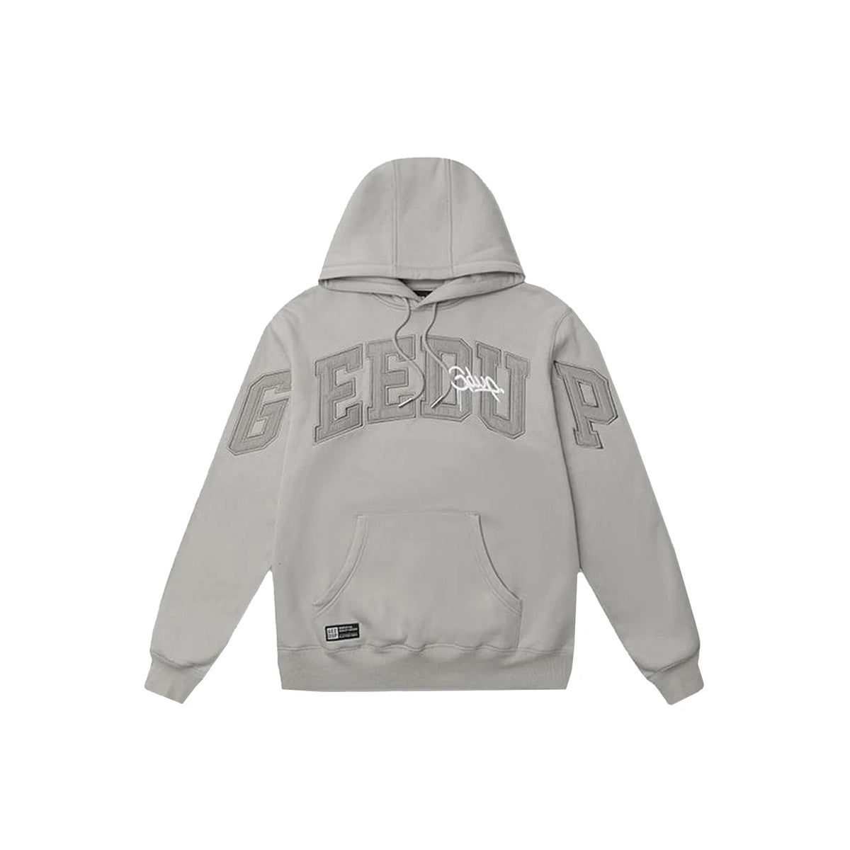 Geedup Team Logo/Handstyle Hoodie 'Double Grey' (2025)